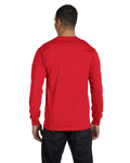 hanes 5286 men's 5.2 oz. comfortsoft® cotton long-sleeve t-shirt Back Thumbnail