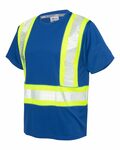 kishigo b200-b204 ev series® enhanced visibility contrast pocket t-shirt Side Thumbnail