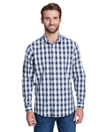 Artisan Collection by Reprime RP250 Men's Mulligan Check Long-Sleeve Cotton Shirt Back Thumbnail