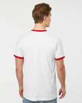 tultex 246 unisex jersey ringer tee Back Thumbnail