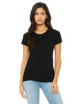 Bella + Canvas B8413 Women's Triblend Short Sleeve Tee Back Thumbnail