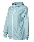 Independent Trading Co. EXP54LWZ Unisex Lightweight Windbreaker Full-Zip Jacket Side Thumbnail