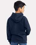 next level 9113 youth fleece pullover hooded sweatshirt Back Thumbnail