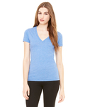 Bella + Canvas 8435 Triblend Short Sleeve Deep V-Neck Tee Side Thumbnail