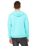 Bella + Canvas 3739 Unisex Sponge Fleece Full-Zip Hooded Sweatshirt Back Thumbnail