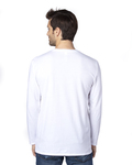 Threadfast Apparel 100LS Unisex Ultimate CVC Long-Sleeve T-Shirt Back Thumbnail