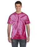 Tie-Dye CD101 Adult 5.4 oz. 100% Cotton Spider T-Shirt Back Thumbnail