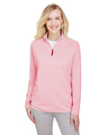 Devon & Jones DG480W CrownLux Performance™ Ladies' Clubhouse Micro-Stripe Quarter-Zip Back Thumbnail