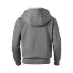 soffe 7336g girls core fleece full zip hoodie Back Thumbnail