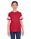 LAT 6137 Youth Football Fine Jersey T-Shirt Front Thumbnail