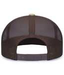 Pacific Headwear PH104S Contrast Stitch Trucker Snapback Back Thumbnail
