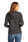 district dt8103 women's re-fleece ™ full-zip hoodie Back Thumbnail