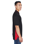 ultraclub 8406 men's cool & dry sport two-tone polo Side Thumbnail