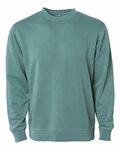 Independent Trading Co. PRM3500 Midweight Pigment-Dyed Crewneck Sweatshirt Front Thumbnail