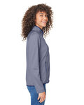 CORE365 CE72W Ladies' Venture Heathered Stripe Full-Zip Side Thumbnail