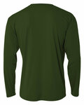 A4 NB3165 Youth Long Sleeve Cooling Performance Crew Shirt Back Thumbnail