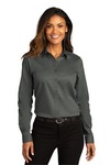 Port Authority LW808 Ladies Long Sleeve SuperPro ™ React ™ Twill Shirt Front Thumbnail