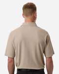 Harriton HM105 Men's Maverick CVC Pique Polo Back Thumbnail