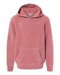Independent Trading Co. PRM1500Y Youth Midweight Pigment-Dyed Hooded Sweatshirt Front Thumbnail