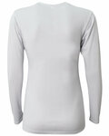 a4 nw3029 ladies' long-sleeve softek t-shirt Back Thumbnail
