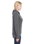 j america ja8431 ladies' omega stretch snap-placket hood Side Thumbnail