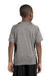 Sport-Tek YST361 Youth Heather Colorblock Contender ™ Tee Back Thumbnail