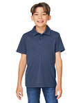 team 365 tt51hy youth zone sonic heather performance polo Front Thumbnail