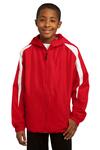 Sport-Tek YST81 Youth Fleece-Lined Colorblock Jacket Front Thumbnail