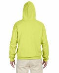 jerzees 996 adult nublend® fleece pullover hooded sweatshirt Back Thumbnail