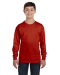 Hanes 5546 Youth Authentic-T Long-Sleeve T-Shirt Front Thumbnail