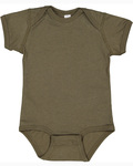 Rabbit Skins 4424 Infant Fine Jersey Bodysuit Back Thumbnail