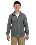 Harriton M990Y Youth 8 oz. Full-Zip Fleece Side Thumbnail