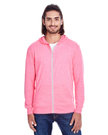 Threadfast Apparel 302Z Unisex Triblend Full-Zip Light Hoodie Front Thumbnail