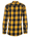 Burnside B8210 Men's Plaid Flannel Shirt Back Thumbnail