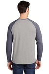 Sport-Tek ST400LS PosiCharge ® Long Sleeve Tri-Blend Wicking Raglan Tee Back Thumbnail