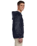 harriton m750 adult packable nylon jacket Side Thumbnail