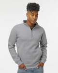 j america 8717ja unisex heavyweight quarter-zip sweatshirt Front Thumbnail