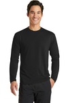 port & company pc381ls long sleeve performance blend tee Front Thumbnail