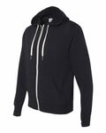independent trading co. prm90htz unisex heathered french terry full-zip hooded sweatshirt Side Thumbnail
