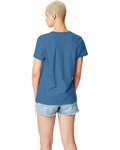 hanes sl04 ladies nano-t ® cotton t-shirt Back Thumbnail