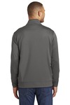 port & company pc590q performance fleece 1/4-zip pullover sweatshirt Back Thumbnail