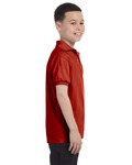 Hanes 054Y Youth 50/50 EcoSmart® Jersey Knit Polo Side Thumbnail