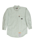 berne frsh21 men's flame-resistant down plaid work shirt Front Thumbnail