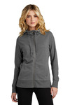 district dt673 women's featherweight french terry ™ full-zip hoodie Front Thumbnail