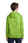 Sport-Tek YST240 Youth Sport-Wick ® CamoHex Fleece Hooded Pullover Back Thumbnail