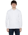 beimar azj702 unisex 4.5 oz. jersey long-sleeve full-zip hooded t-shirt Front Thumbnail