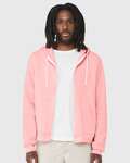 Bella + Canvas 3739 Unisex Sponge Fleece Full-Zip Hooded Sweatshirt Front Thumbnail