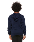 Bella + Canvas 3719Y Youth Sponge Fleece Pullover Hooded Sweatshirt Back Thumbnail