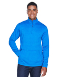 devon & jones dg798 men's newbury mélange fleece quarter-zip Side Thumbnail