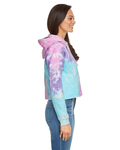 tie-dye cd8333 ladies' cropped hooded sweatshirt Side Thumbnail